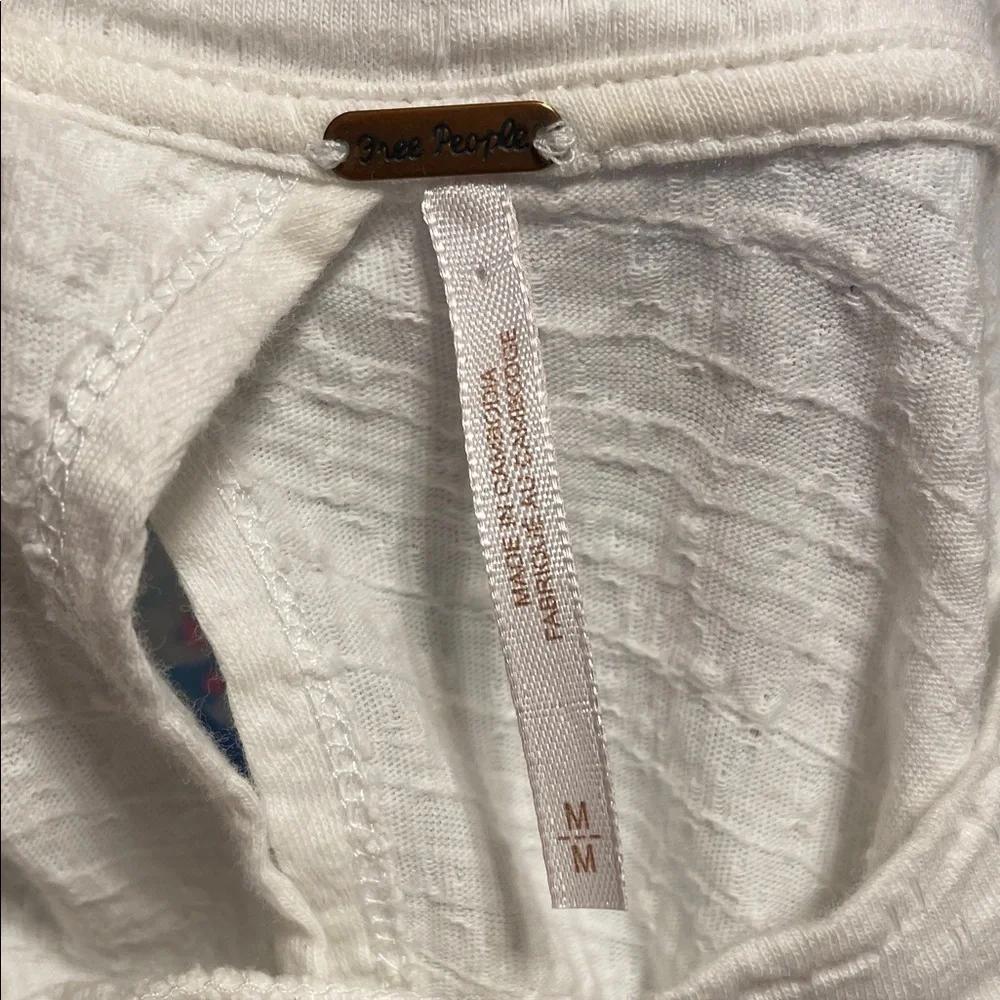 Free People Right On Time Tunic Top White